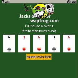 Jacks or Better poker screen capture